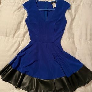Royal blue skater dress